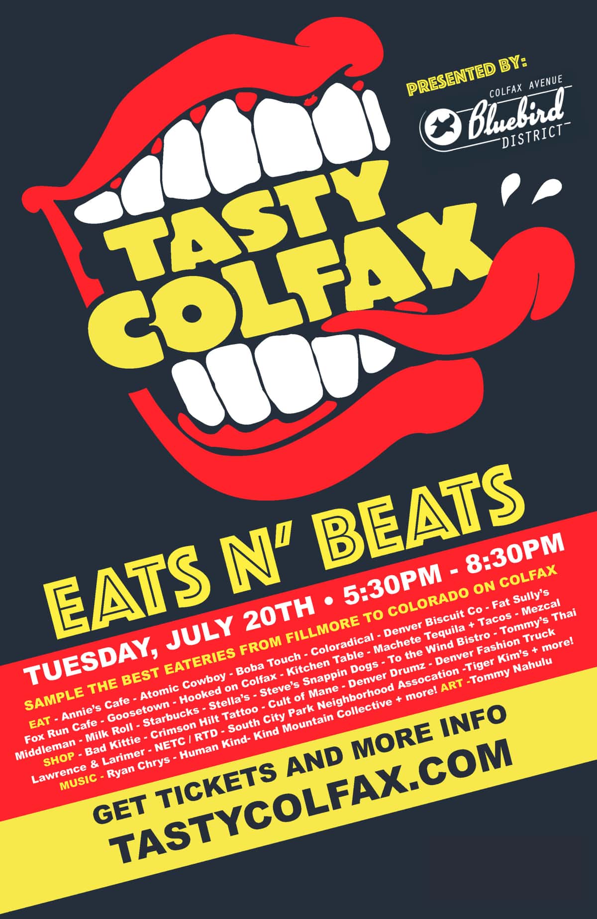 Tasty Colfax tix now on sale!